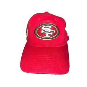 New Era 9TWENTY San Francisco 49ers Hat Cap  Adjustable Red NFL Embroidered